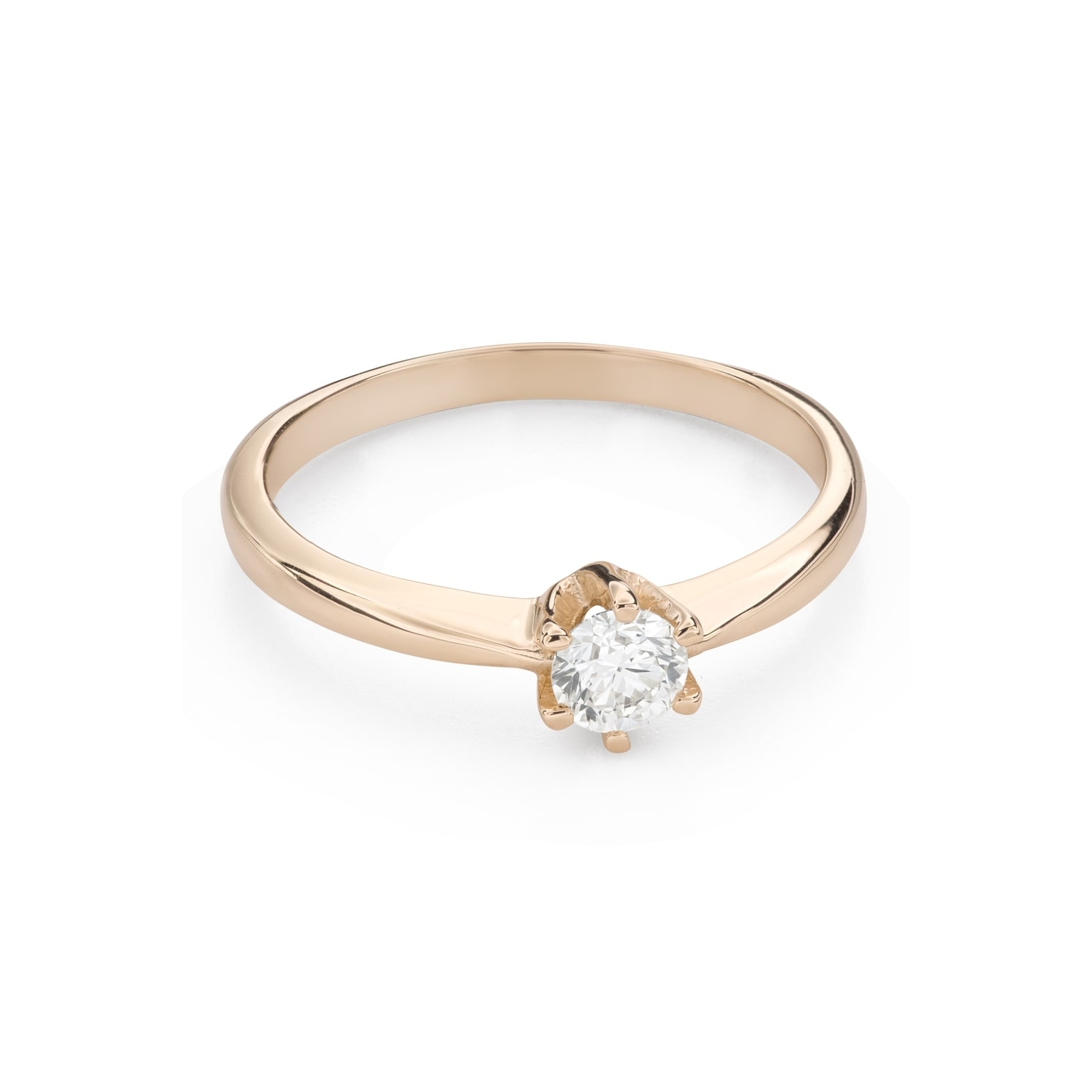 Золотое кольцо с  Бриллиантом "Королева 189"