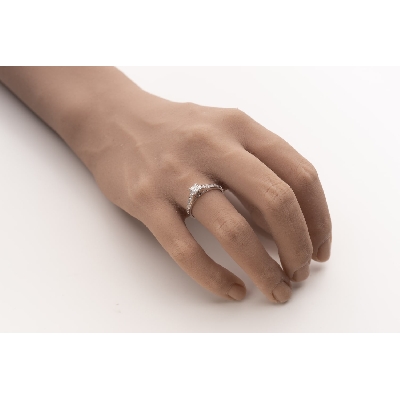 Помолвочное кольцо с алмазами "Принцесса 133"
