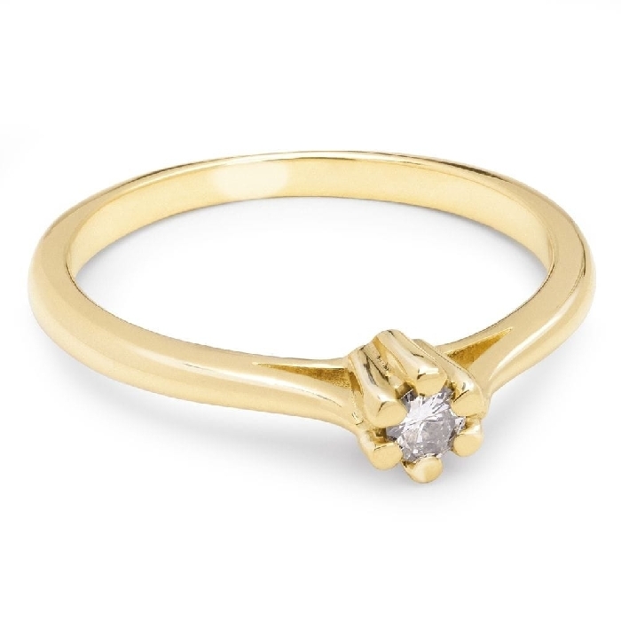 Золотое кольцо с  Бриллиантом "Чистая 94"