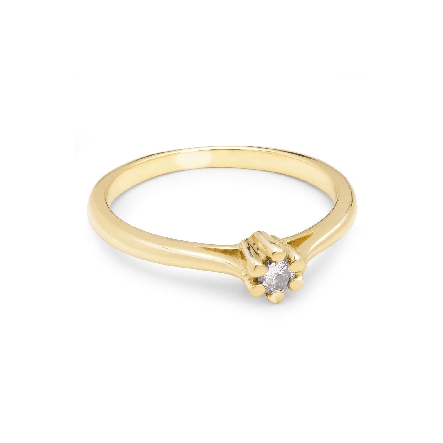 Zelta gredzens ar briljantu " Tīra 94"