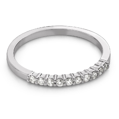 Золотое кольцо с Бриллиантами "Алмазная полоска 69"
