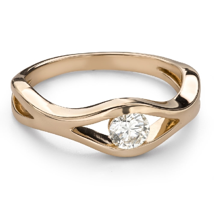 Zelta gredzens ar briljantu "Sapītie likteņi 108"