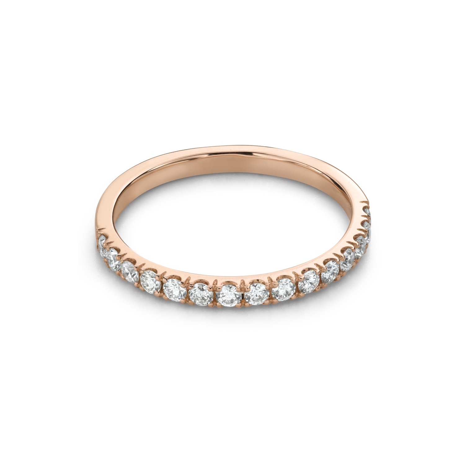 Золотое кольцо с Бриллиантами "Алмазная полоска 76"