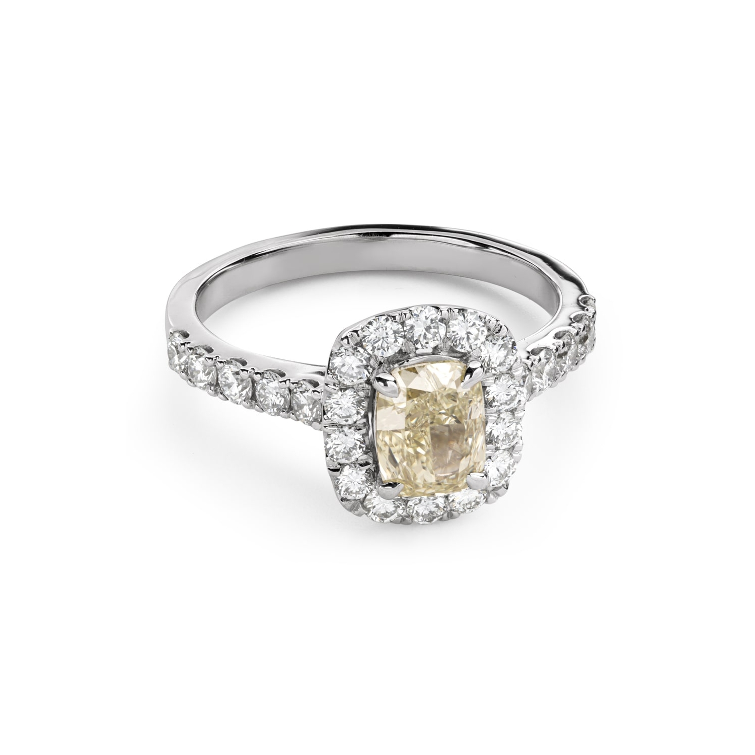 Помолвочное кольцо с алмазами "Грациозность 205"