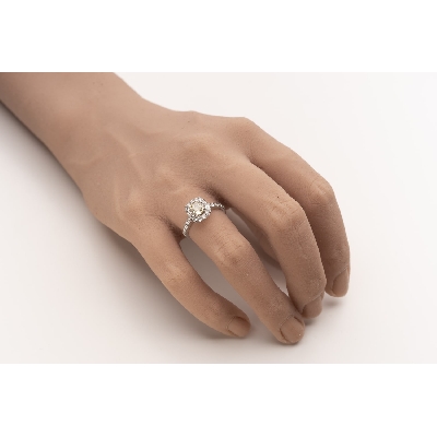 Помолвочное кольцо с алмазами "Грациозность 205"