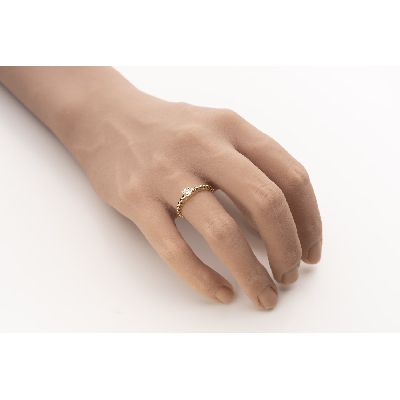 Золотое кольцо с  Бриллиантом "Прочность 191"