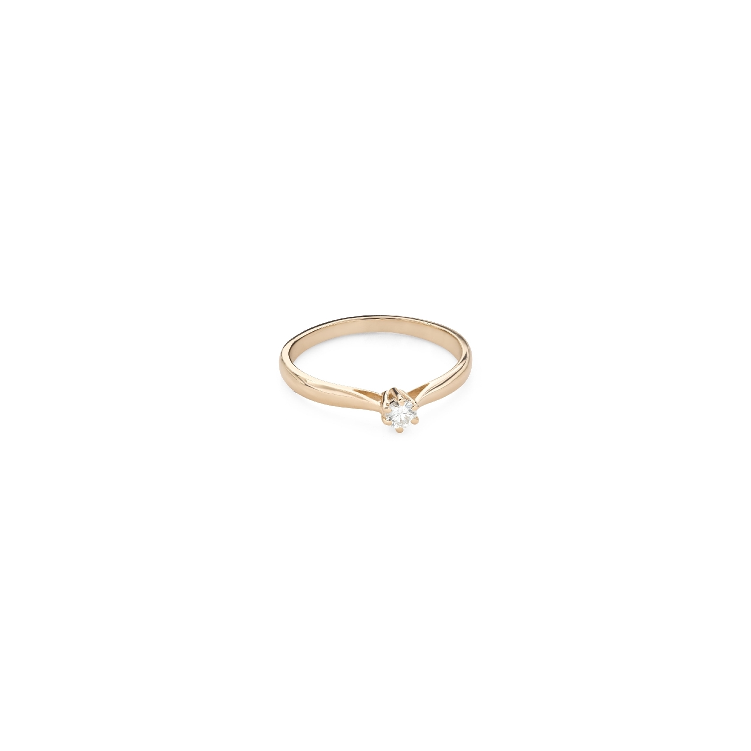 Золотое кольцо с  Бриллиантом "Чистая 85"