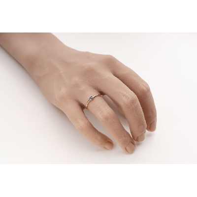 Помолвочное кольцо с драгоценными камнями "Сапфир 54"