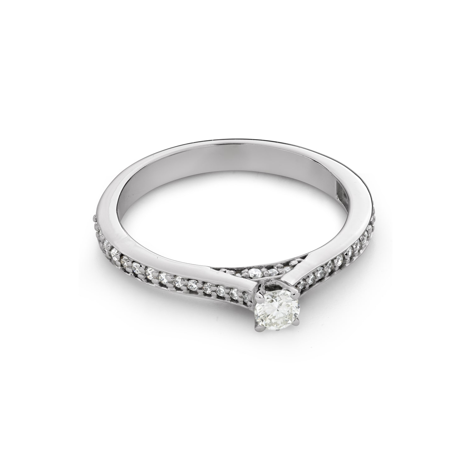 Помолвочное кольцо с Бриллиантами "Грациозность 209"