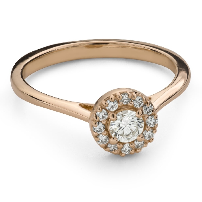 Помолвочное кольцо с Бриллиантами "Бриллиантовый цветок 66"