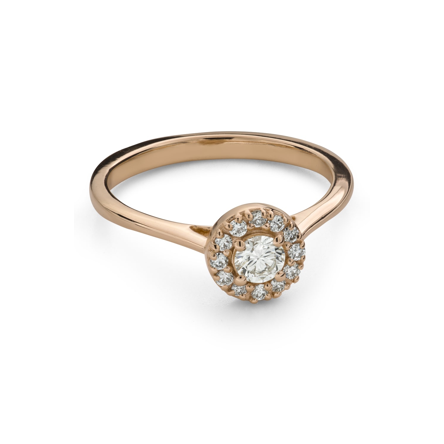 Помолвочное кольцо с Бриллиантами "Бриллиантовый цветок 66"