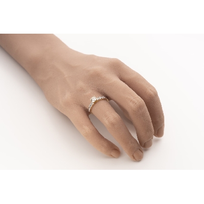 Помолвочное кольцо с Бриллиантами "Грациозность 178"