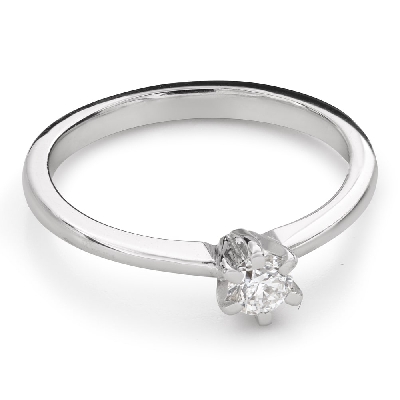 Помолвочное кольцо с Бриллиантом "Королева 221"