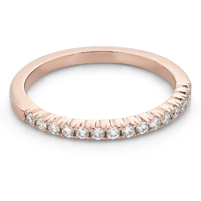 Золотое кольцо с Бриллиантами "Алмазная полоска 78"