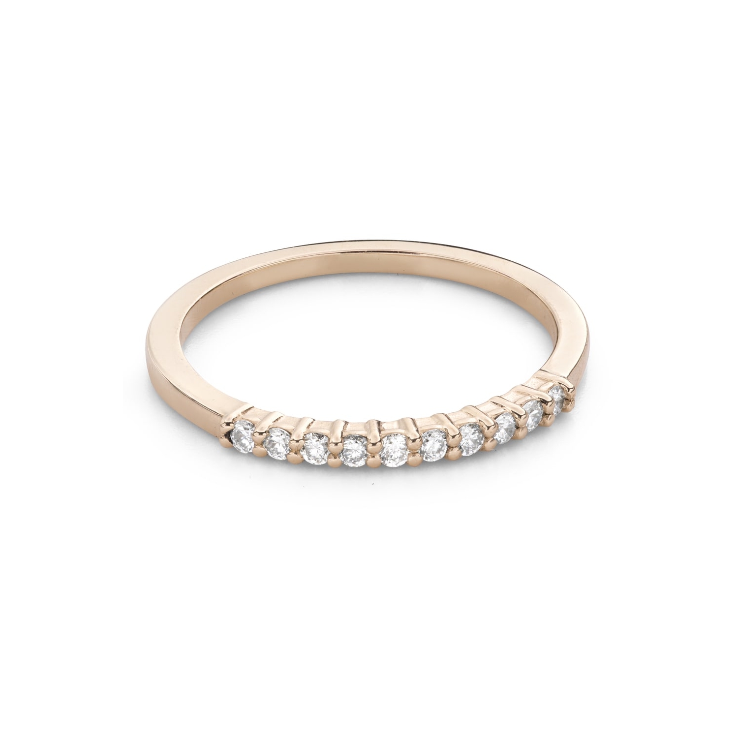 Золотое кольцо с Бриллиантами "Алмазная полоска 79"