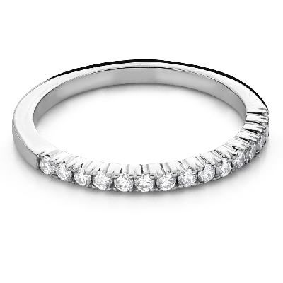 Золотое кольцо с Бриллиантами "Алмазная полоска 80"