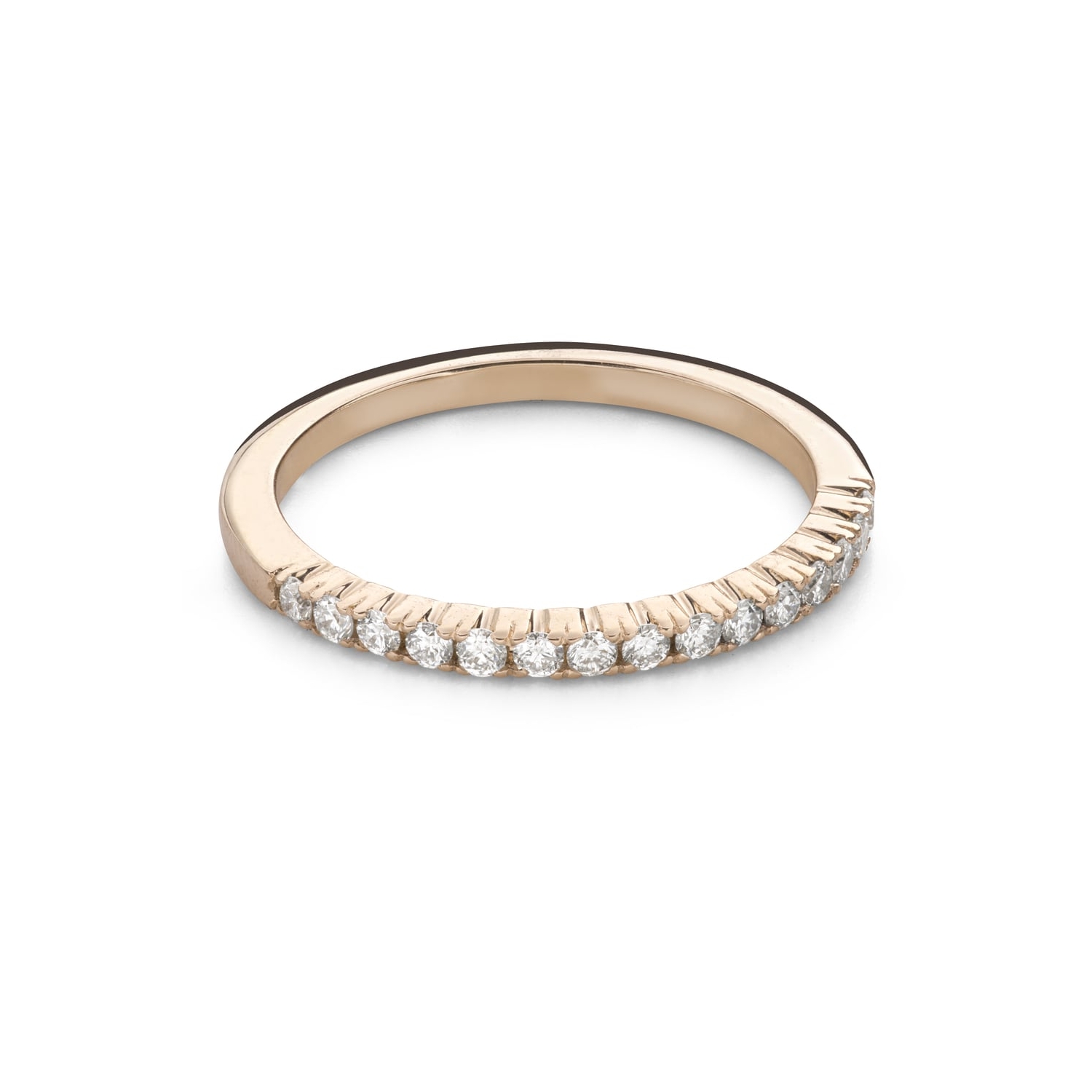 Золотое кольцо с Бриллиантами "Алмазная полоска 81"