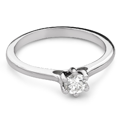 Помолвочное кольцо с Бриллиантом "Королева сердца 58"