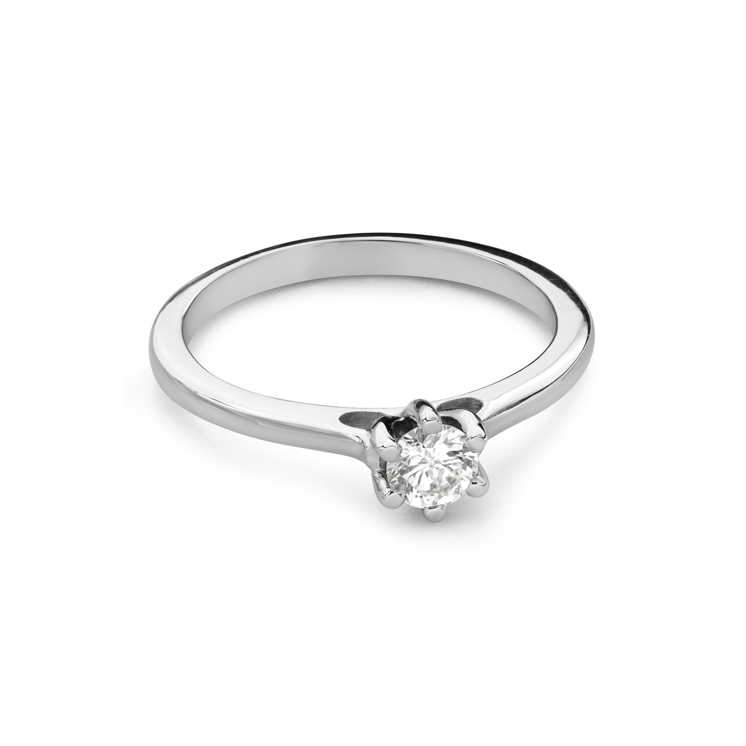 Помолвочное кольцо с Бриллиантом "Королева сердца 58"
