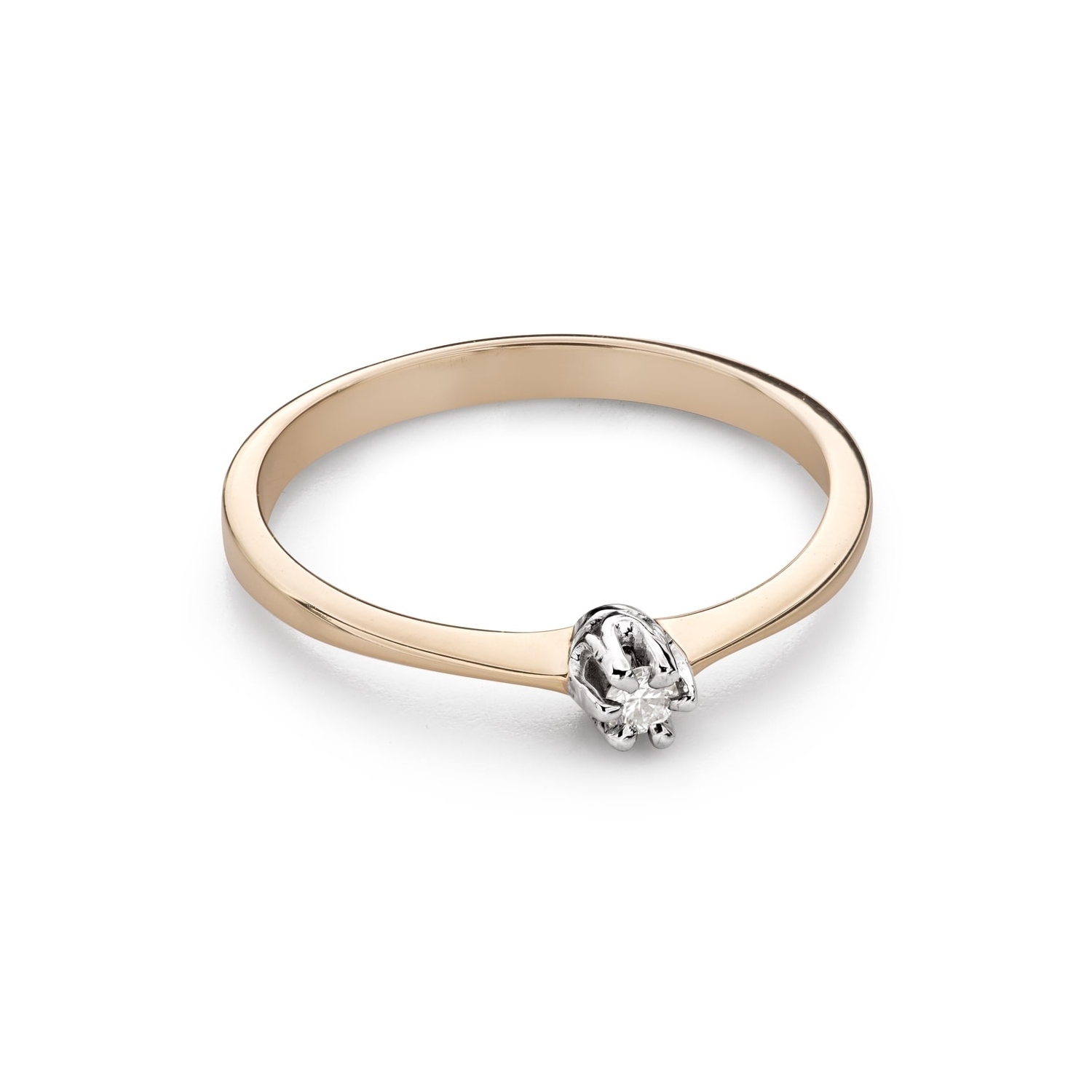 Помолвочное кольцо с Бриллиантом "Королева 227"
