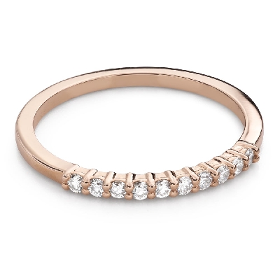 Золотое кольцо с Бриллиантами "Алмазная полоска 84"