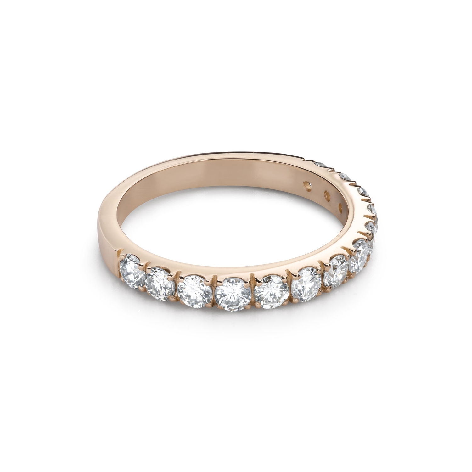 Золотое кольцо с Бриллиантами "Алмазная полоска 85"