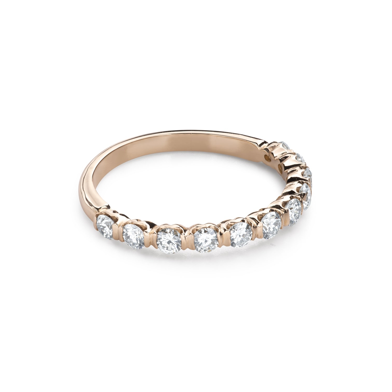 Золотое кольцо с Бриллиантами "Алмазная полоска 86"
