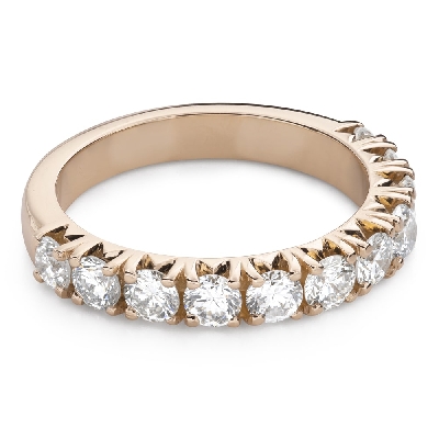 Золотое кольцо с Бриллиантами "Алмазная полоска 88"