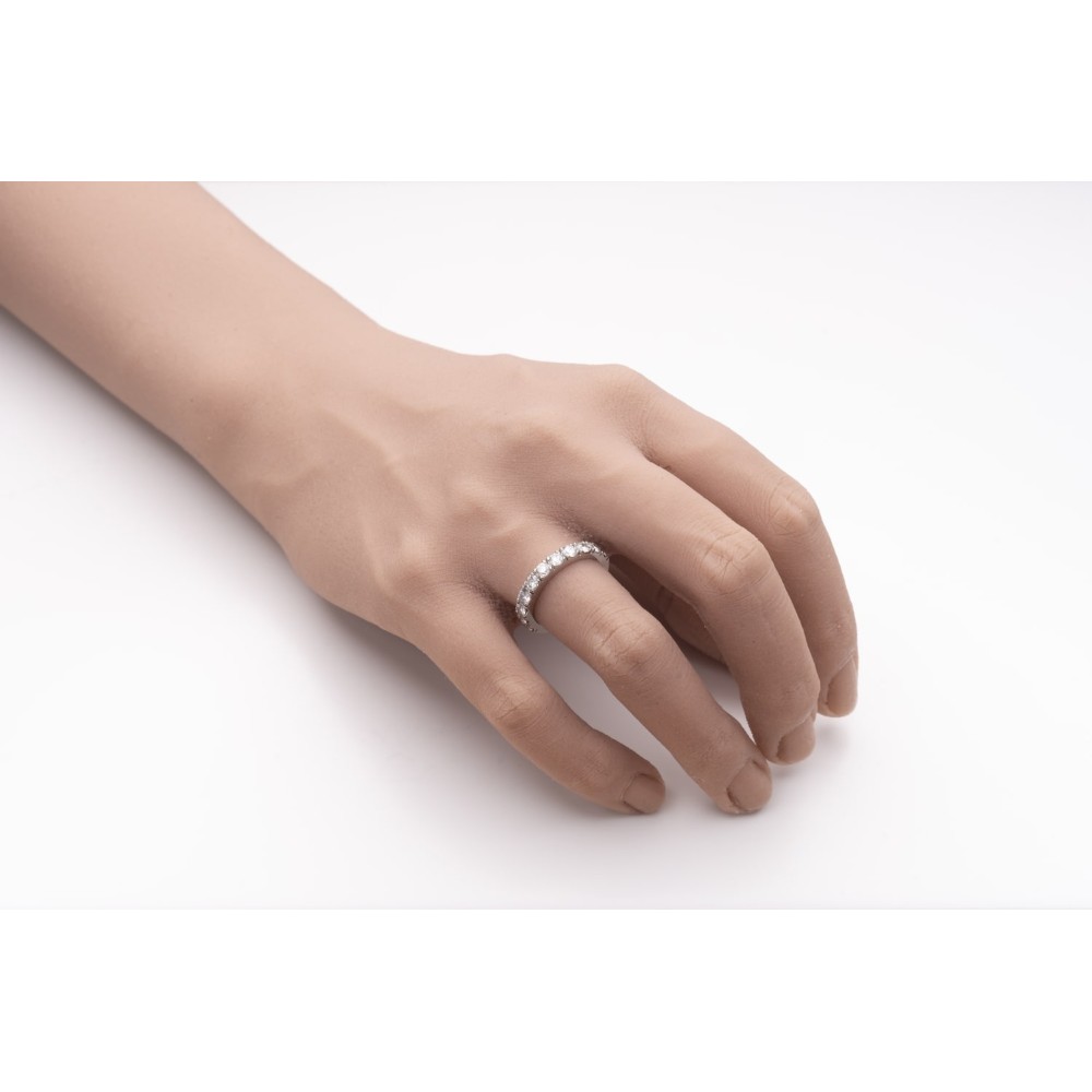 Золотое кольцо с Бриллиантами "Алмазная полоска 28"