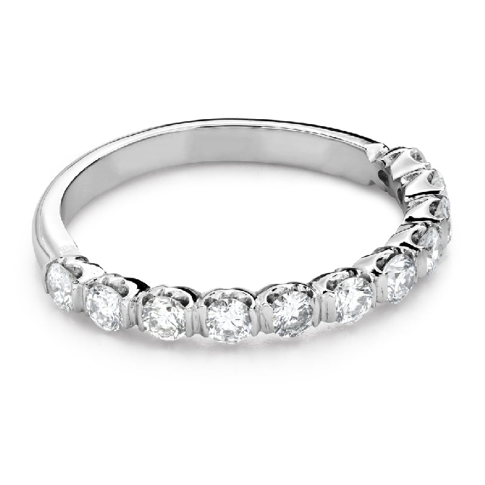 Золотое кольцо с Бриллиантами "Алмазная полоска 93"