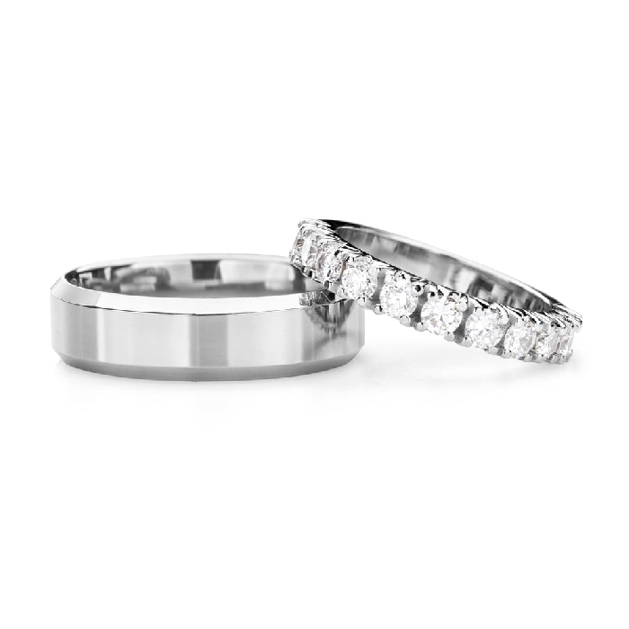 Laulību gredzeni ar dimantiem "VKA 335"