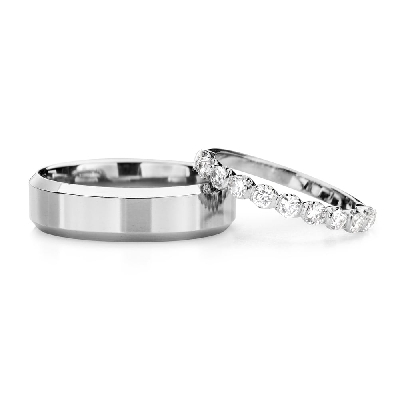 Laulību gredzeni ar dimantiem "VKA 338"