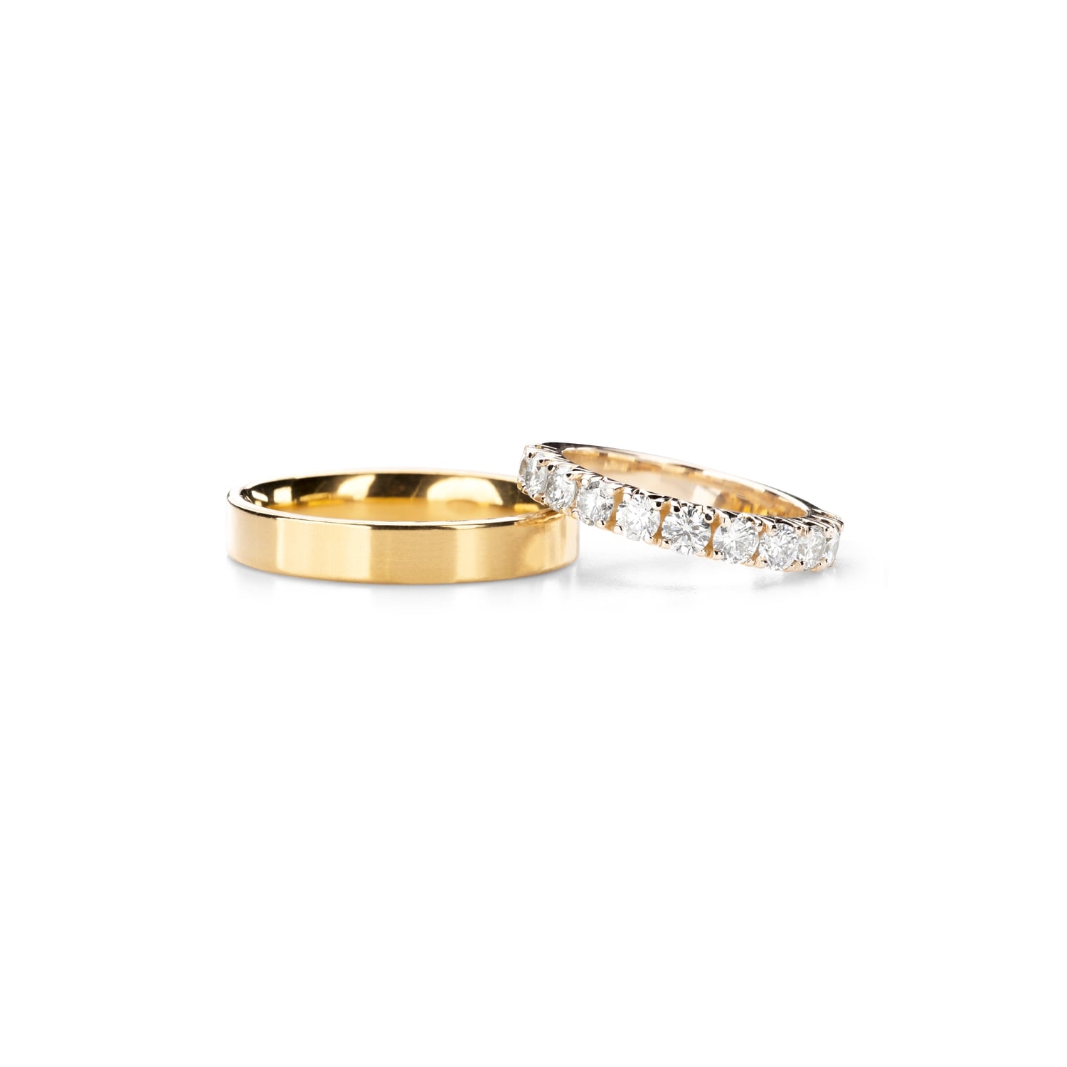 Золотые обручальные кольца с бриллиантами "VKA 341"