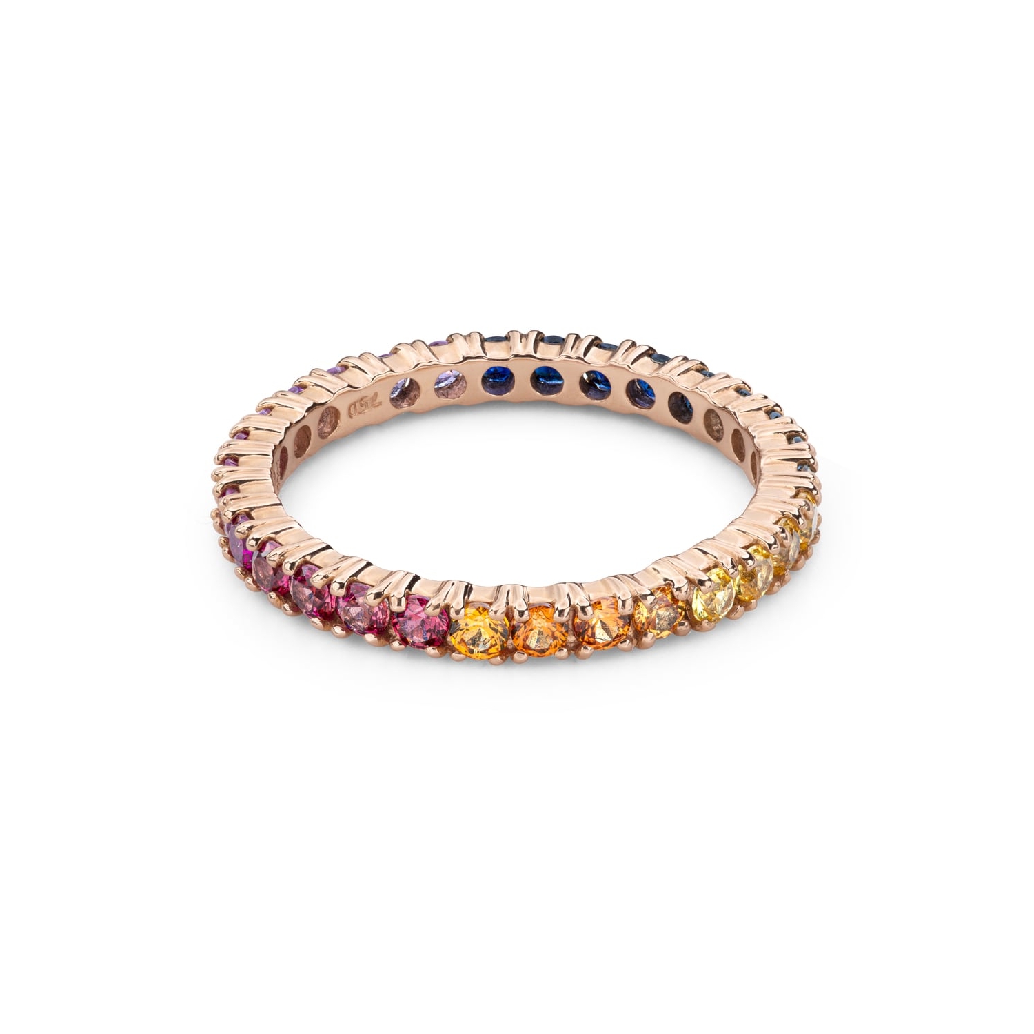 Помолвочное кольцо с драгоценными камнями "Краски 125"
