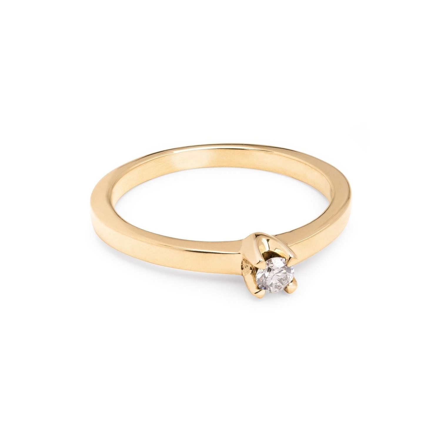 Золотое кольцо с  Бриллиантом "Богиня 521"