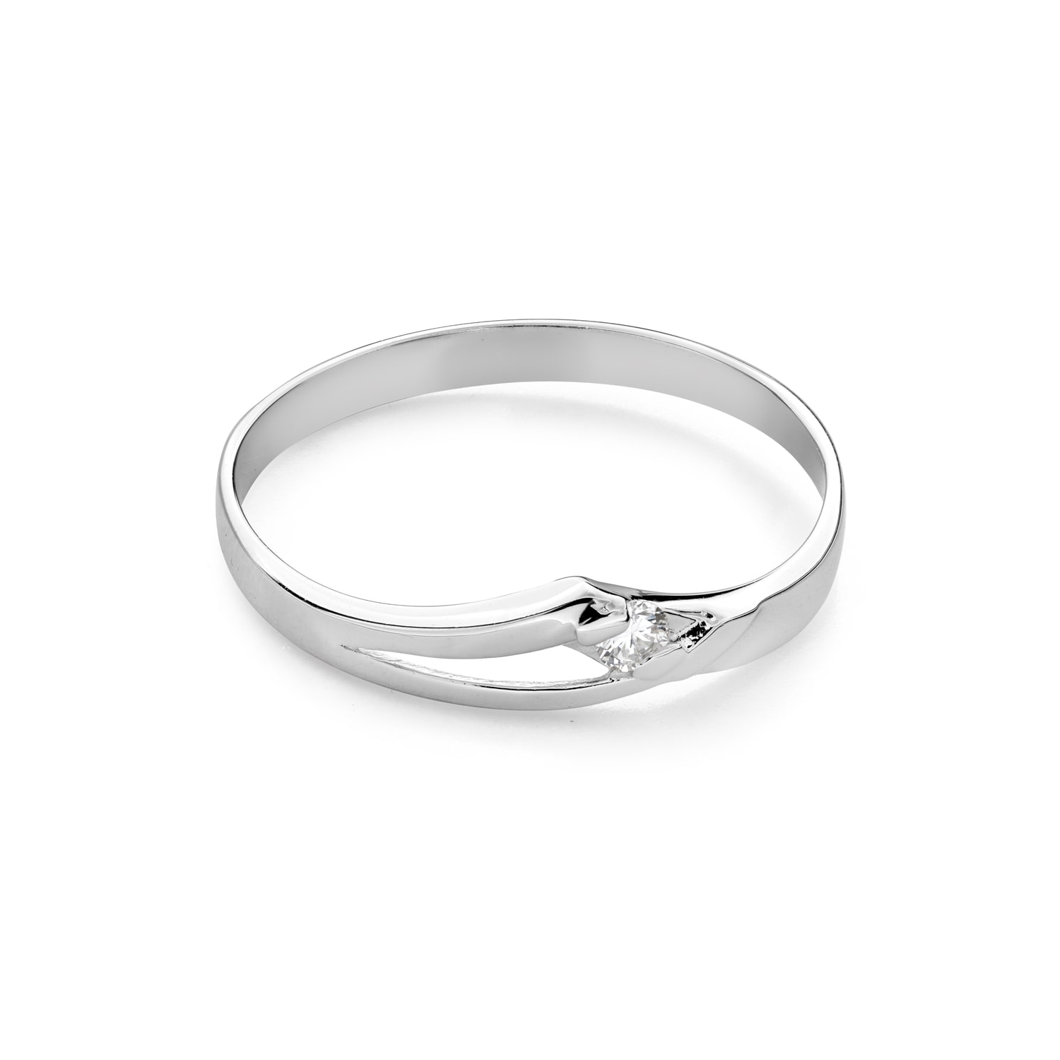 Помолвочное кольцо с Бриллиантом "В объятиях любви 140"
