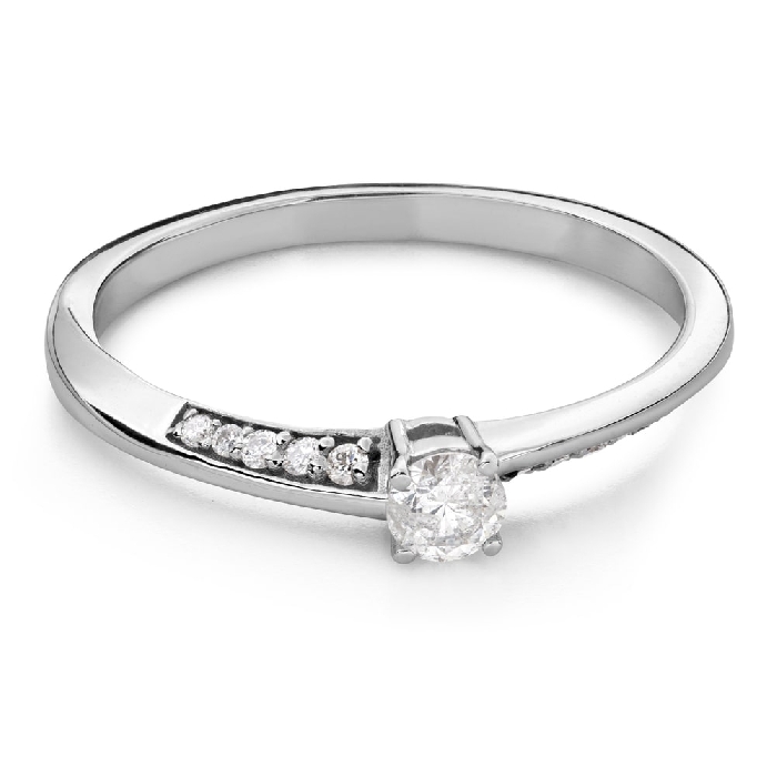 Помолвочное кольцо с Бриллиантами "В объятиях любви 147"