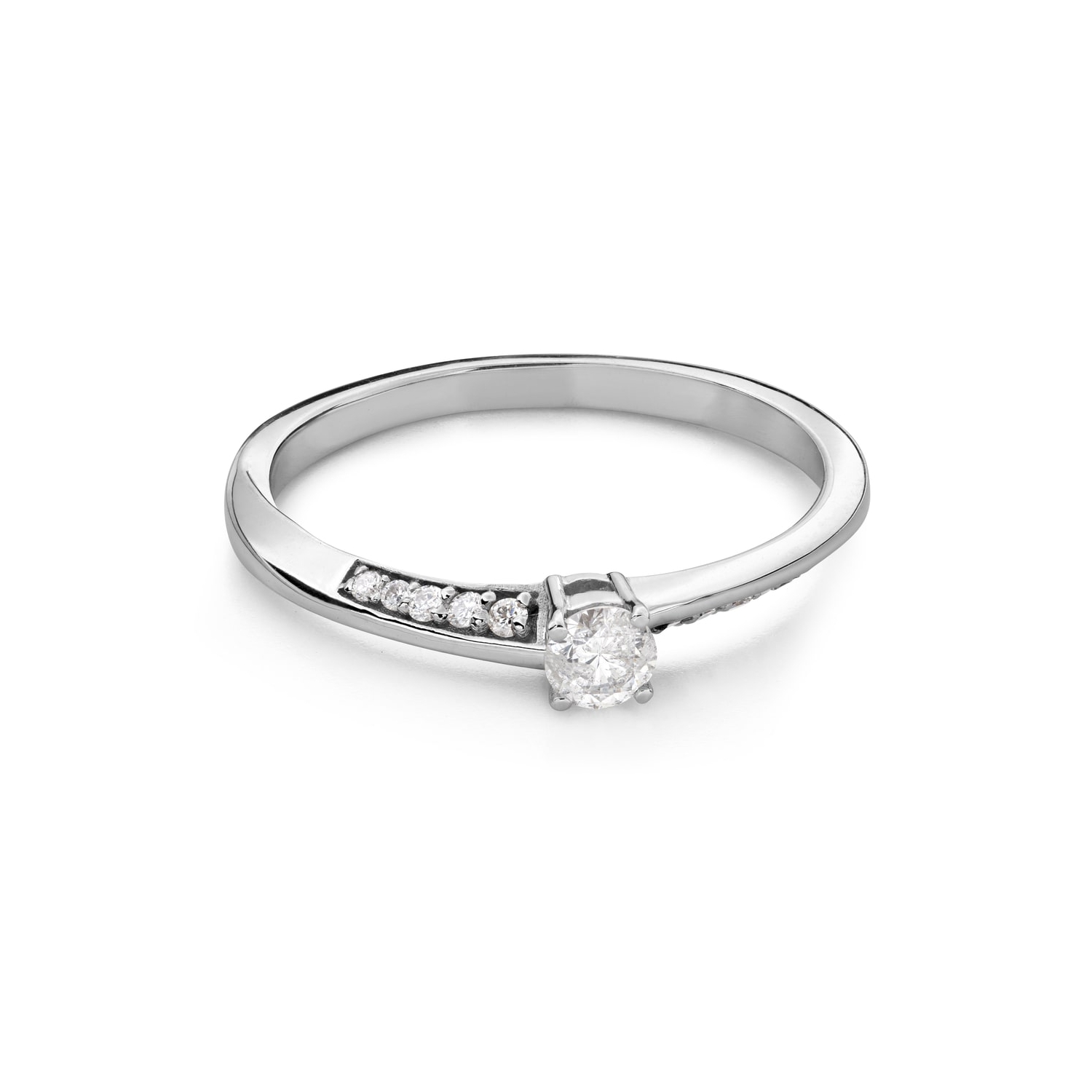 Помолвочное кольцо с Бриллиантами "В объятиях любви 147"