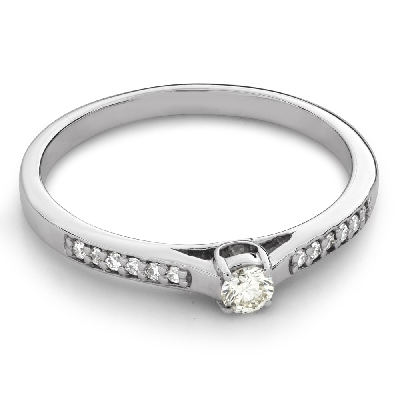Помолвочное кольцо с Бриллиантами "Грациозность 307"