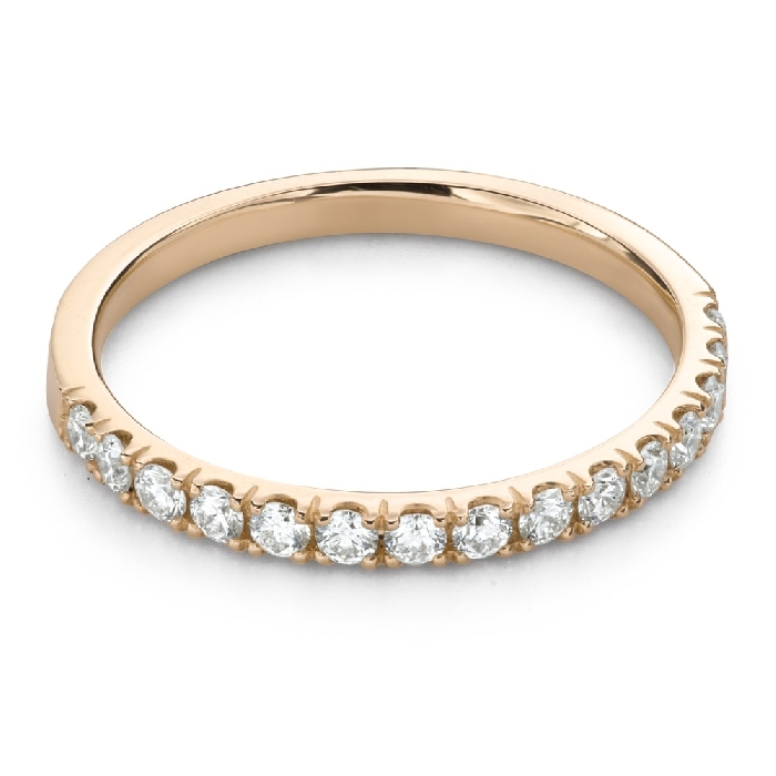 Золотое кольцо с Бриллиантами "Алмазная полоска 75"