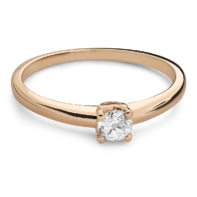 Zelta gredzens ar briljantu "Mīļais 79"