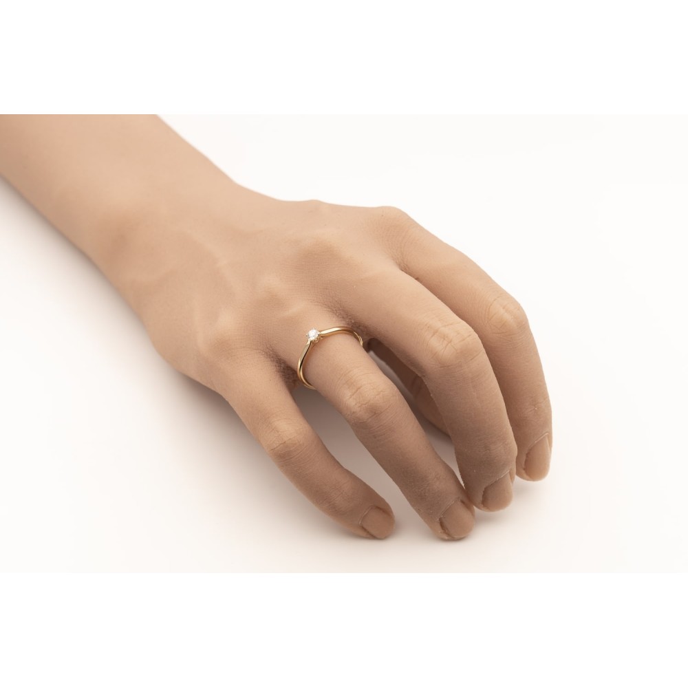 Золотое кольцо с Бриллиантом "Возлюбленный 2"