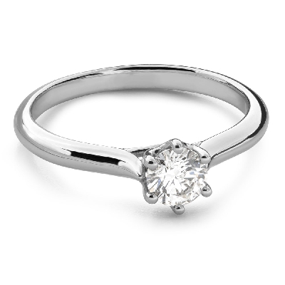 Помолвочное кольцо с Бриллиантом "Королева 242"