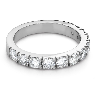 Золотое кольцо с Бриллиантами "Алмазная полоска 111"