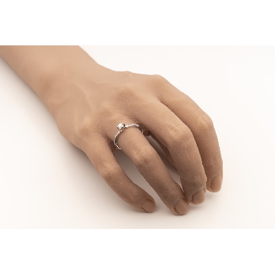 Помолвочное кольцо с Бриллиантами "В объятиях любви 154"