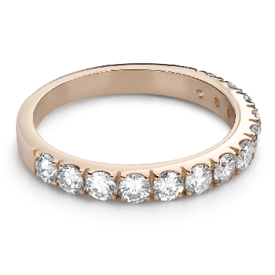 Золотое кольцо с Бриллиантами "Алмазная полоска 116"